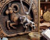Majestätischer 3D-Steinbock Anhänger
